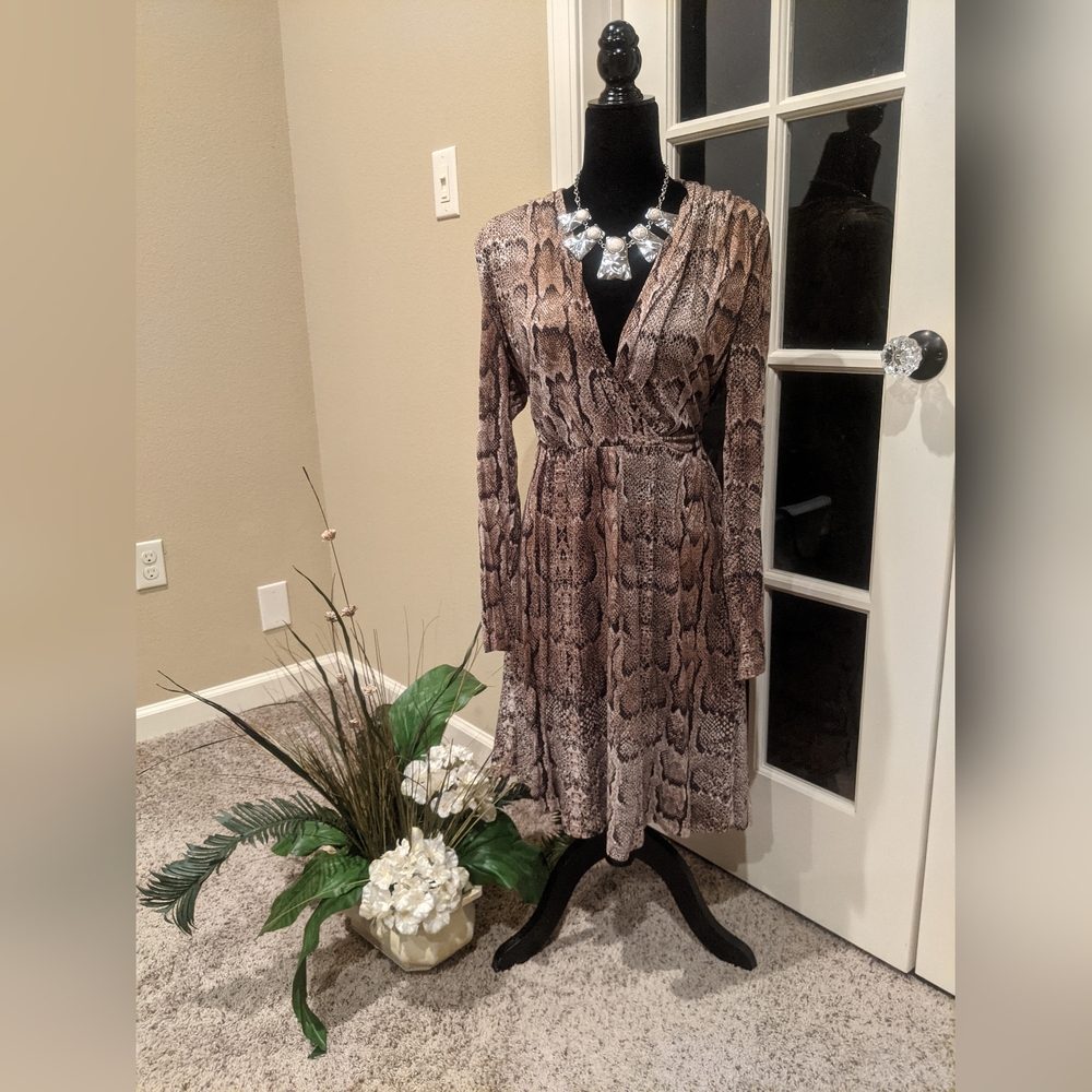 🔥H&M Animal Print Dress SzM